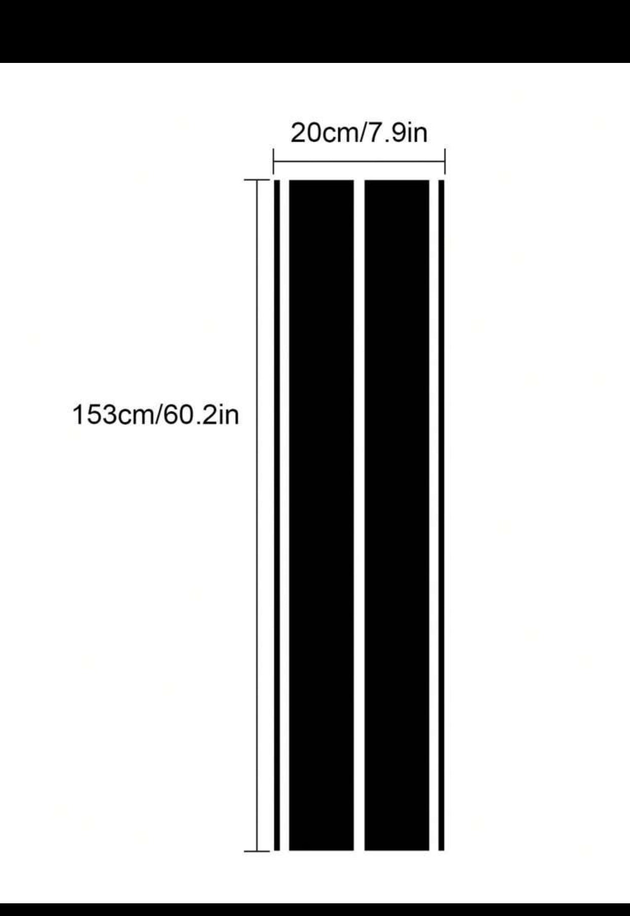 Striped Car Sticker (imported).