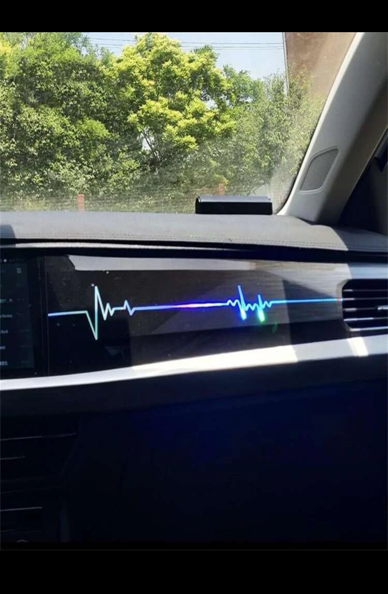 2pcs Heartbeat Pattern Car Sticker (imported).