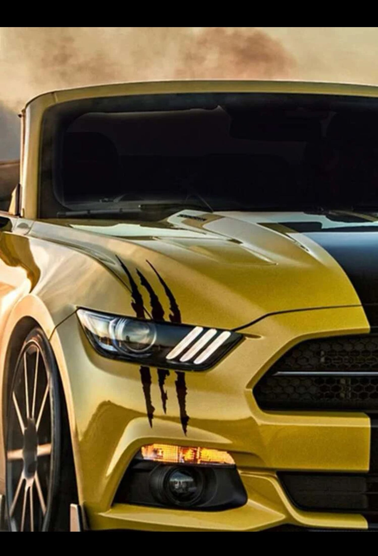 1pc Scratch Pattern PVC Car Sticker (imported).