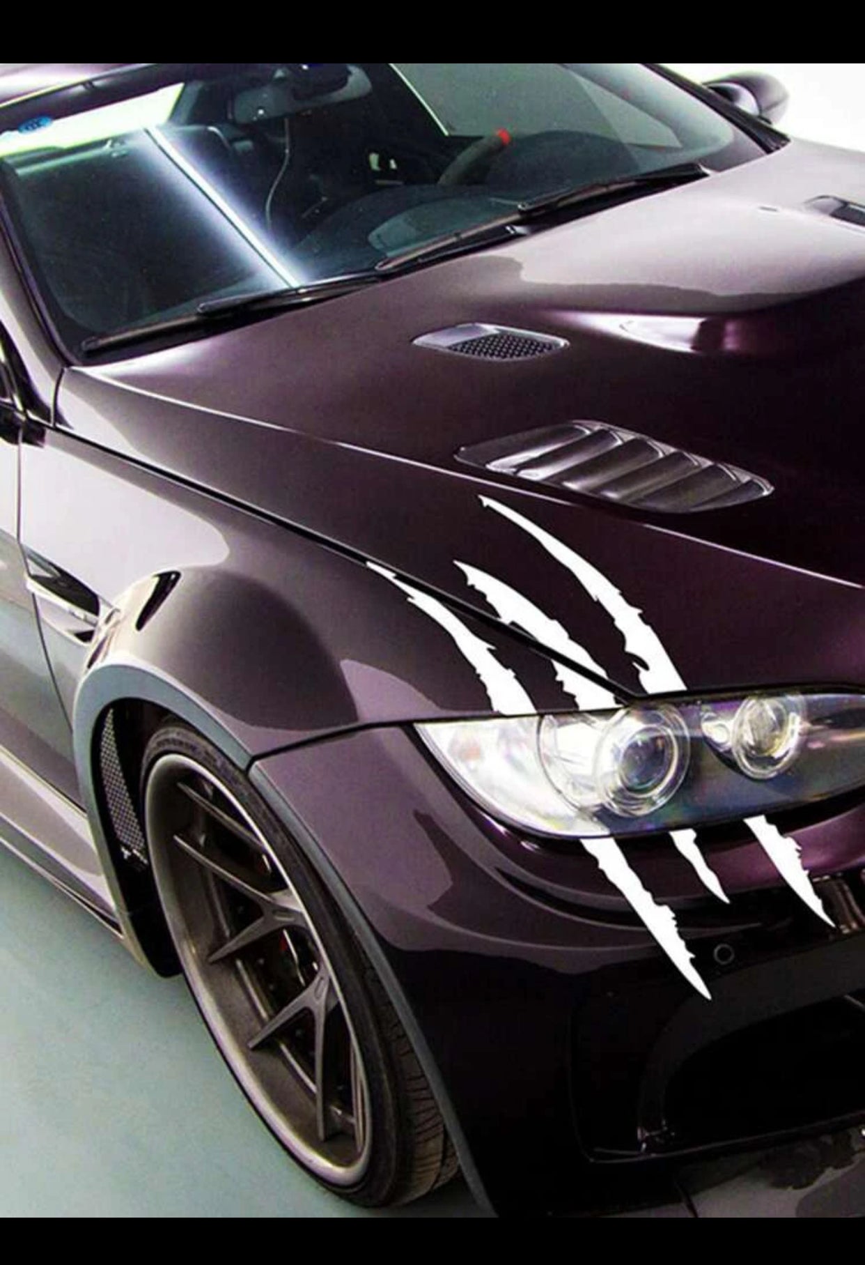 1pc Scratch Pattern PVC Car Sticker (imported).