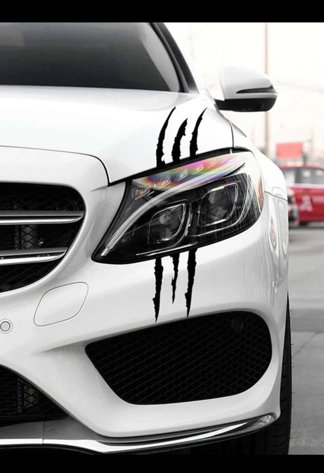 1pc Scratch Pattern PVC Car Sticker (imported).