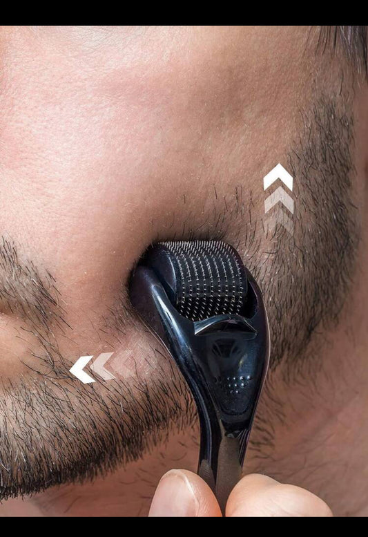 1-pc Stainless steel micro-Needle Roller,Multipurpose Face,Facial Hair,Head,Body Massage Tool, unisex (imported).