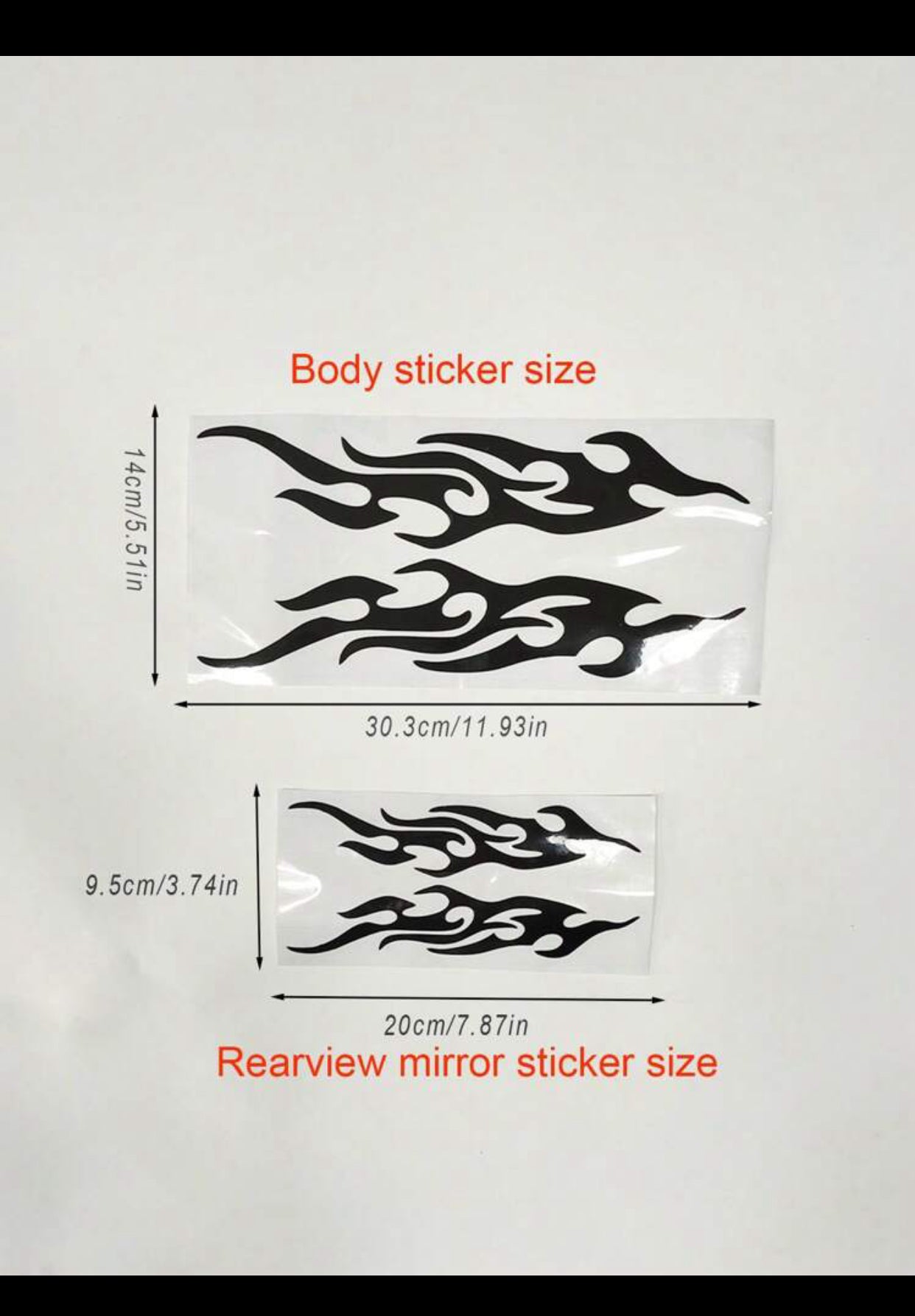 Car Body Review Mirror Sticker, Black Colour Personality Car Sticker Scratch Sticker Car decorative 3D Sticker, Electric, Vehicle/Motorcycle Sticker (imported).