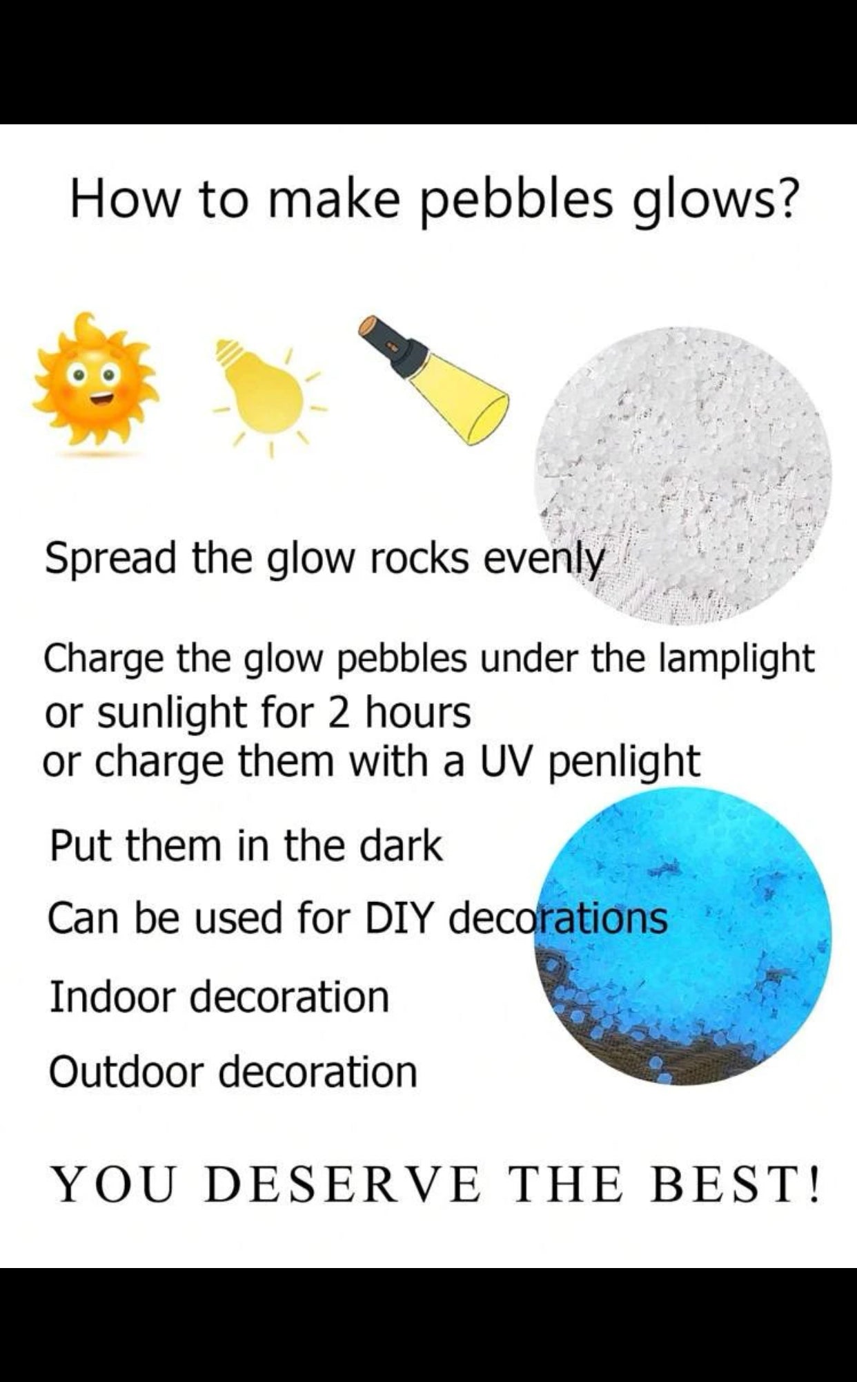 4300 pcs Glow In The Dark Stone Design Garden Ornament, LandScaping Rock For Home Garden Decor (imported).