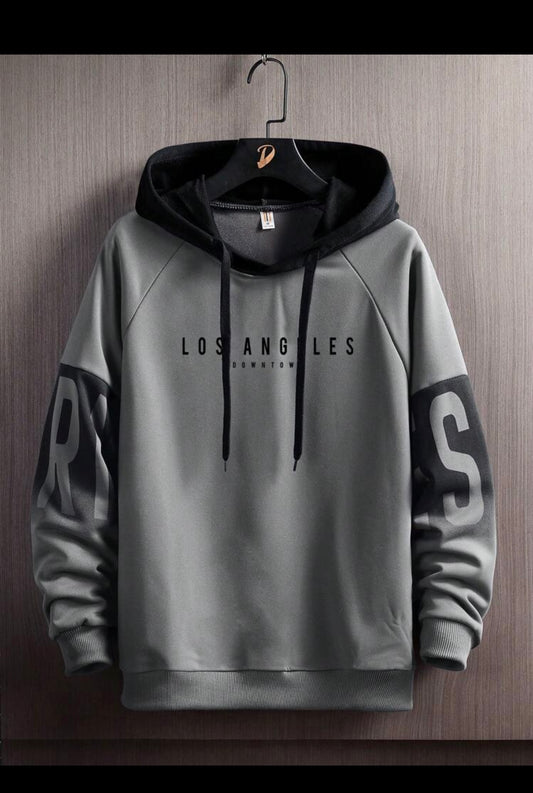 Mens imported Colourblock casual drawstring Hoodie