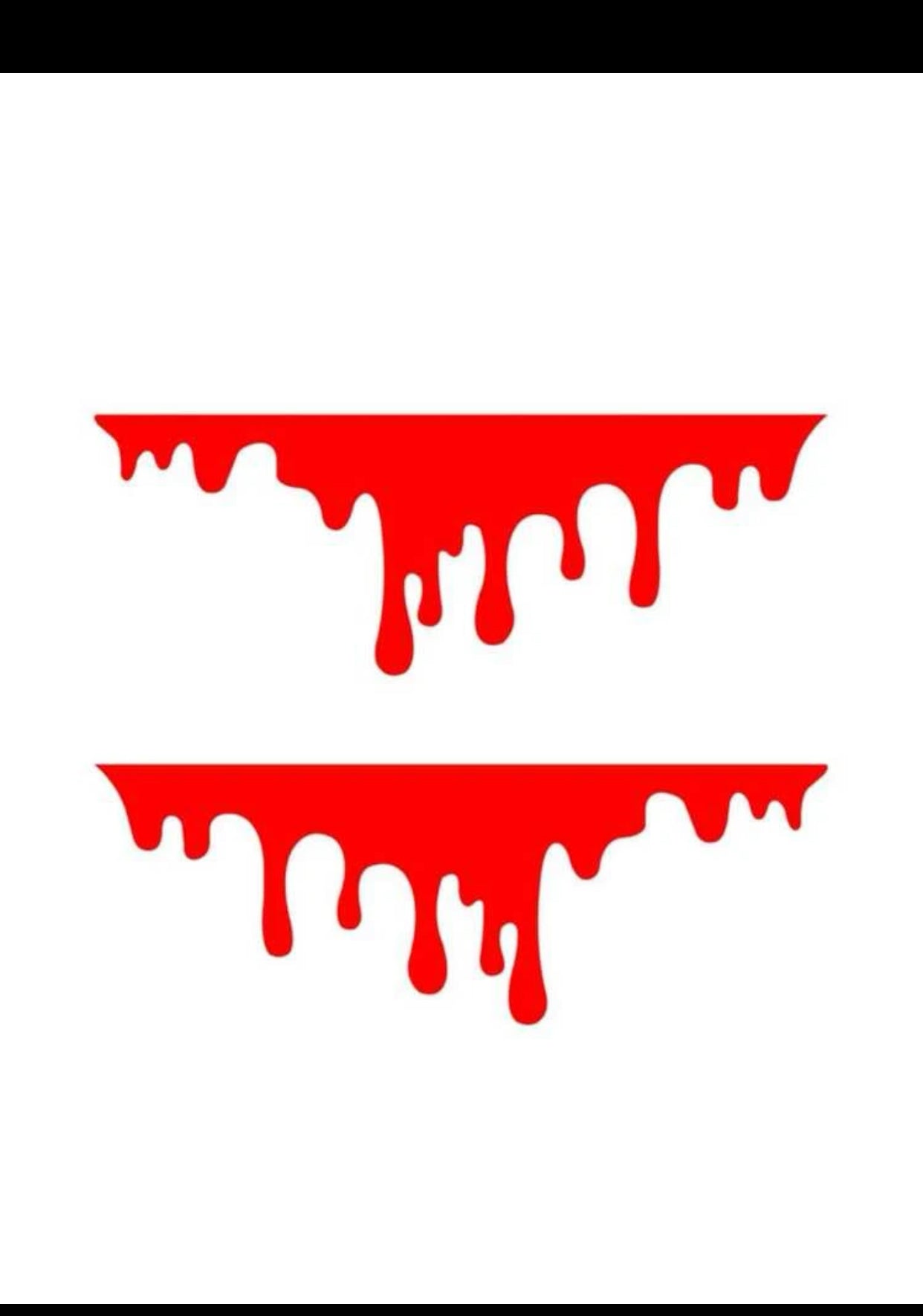 2pcs/pack car sticker Blood - red dripping Style , Waterproof and anti collision (imported)