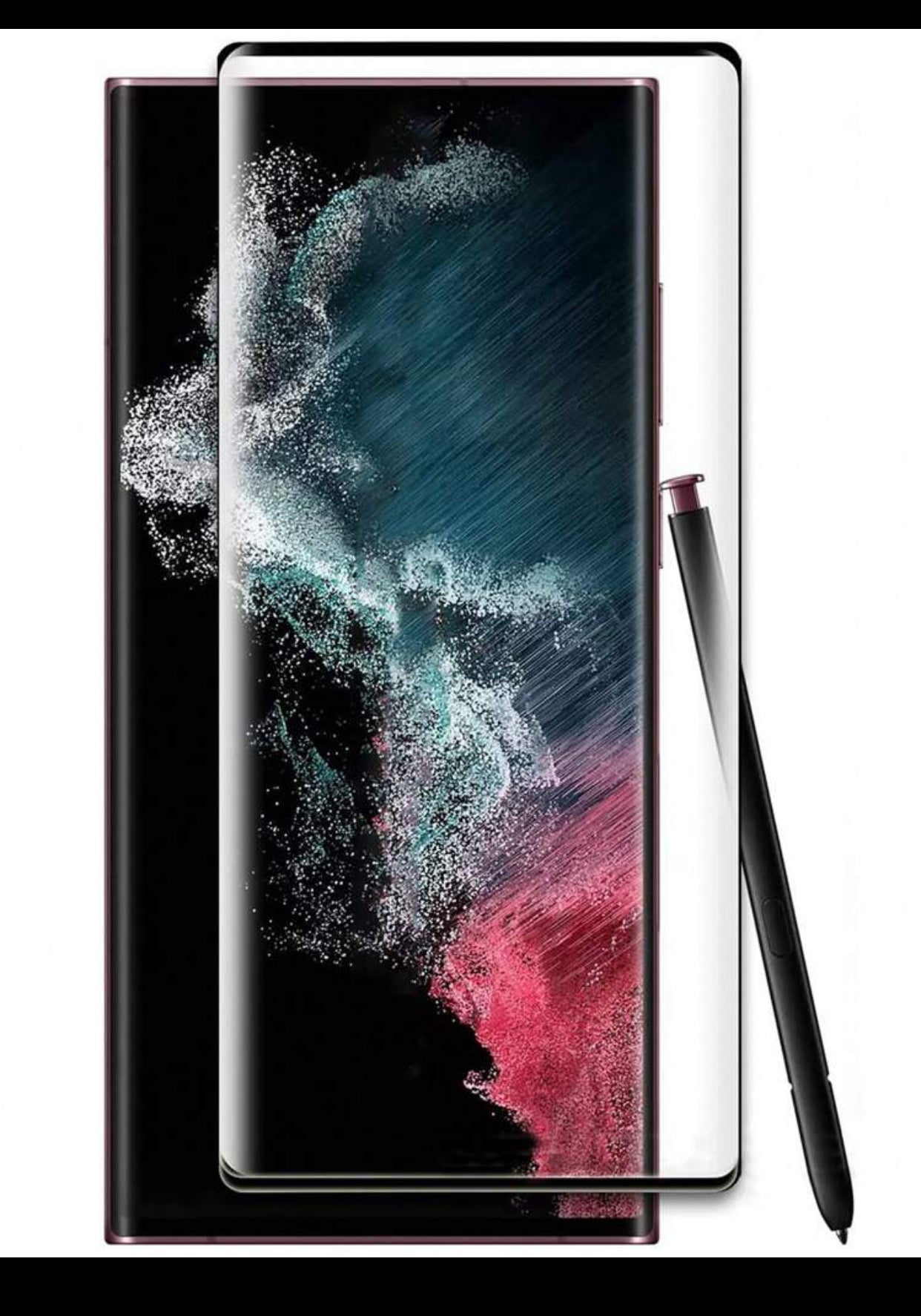 1pc Anti-Drop & Anti-Scratch Full Cover Tempted Glass Screen Protector For Curved Display Mobile Phones, Easy Installation and Bubble Free (imported).