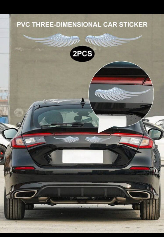 2sheets Wings Design Car Sticker (Imported).