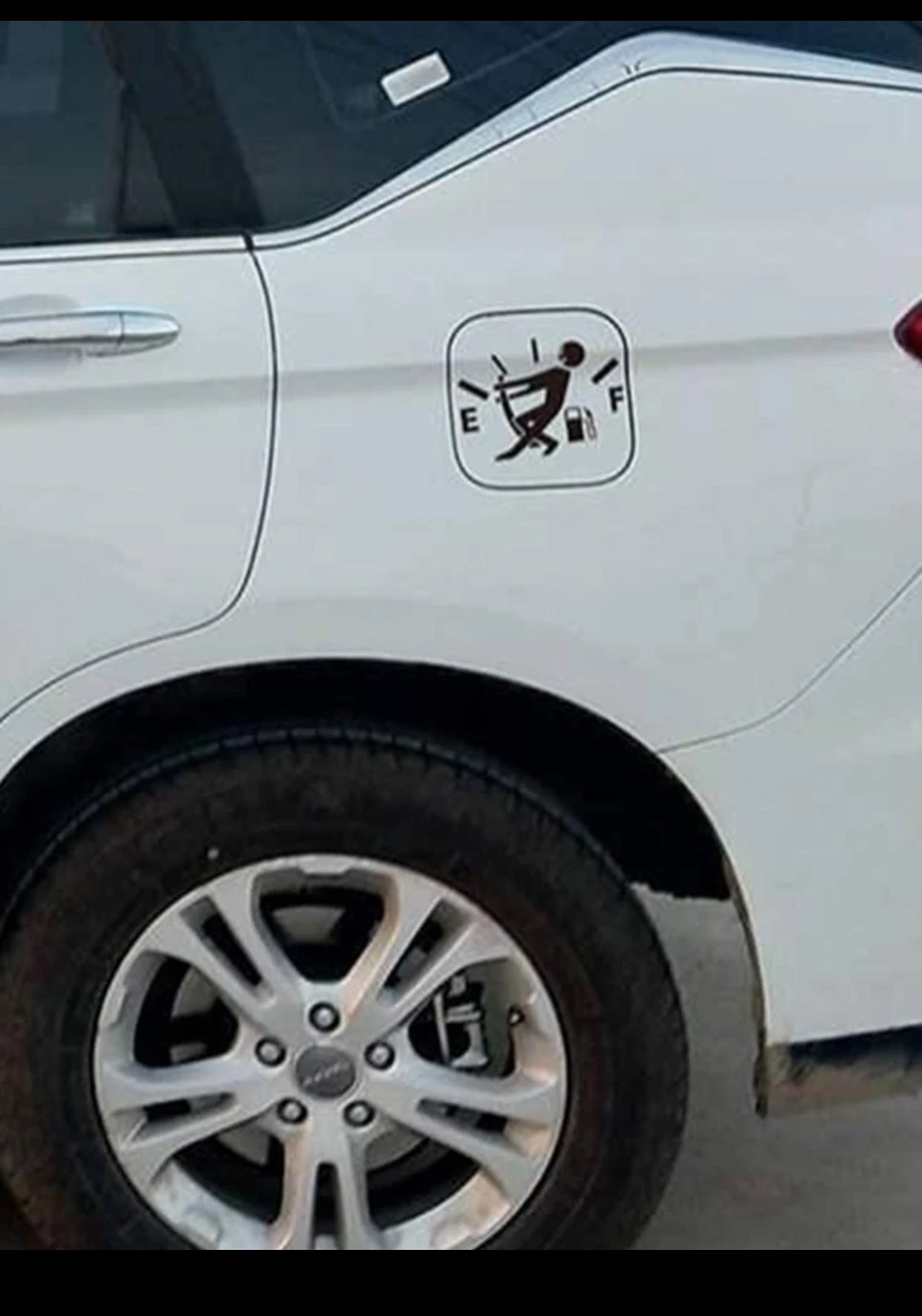 1pc Fuel Filler Cap Sticker (imp).