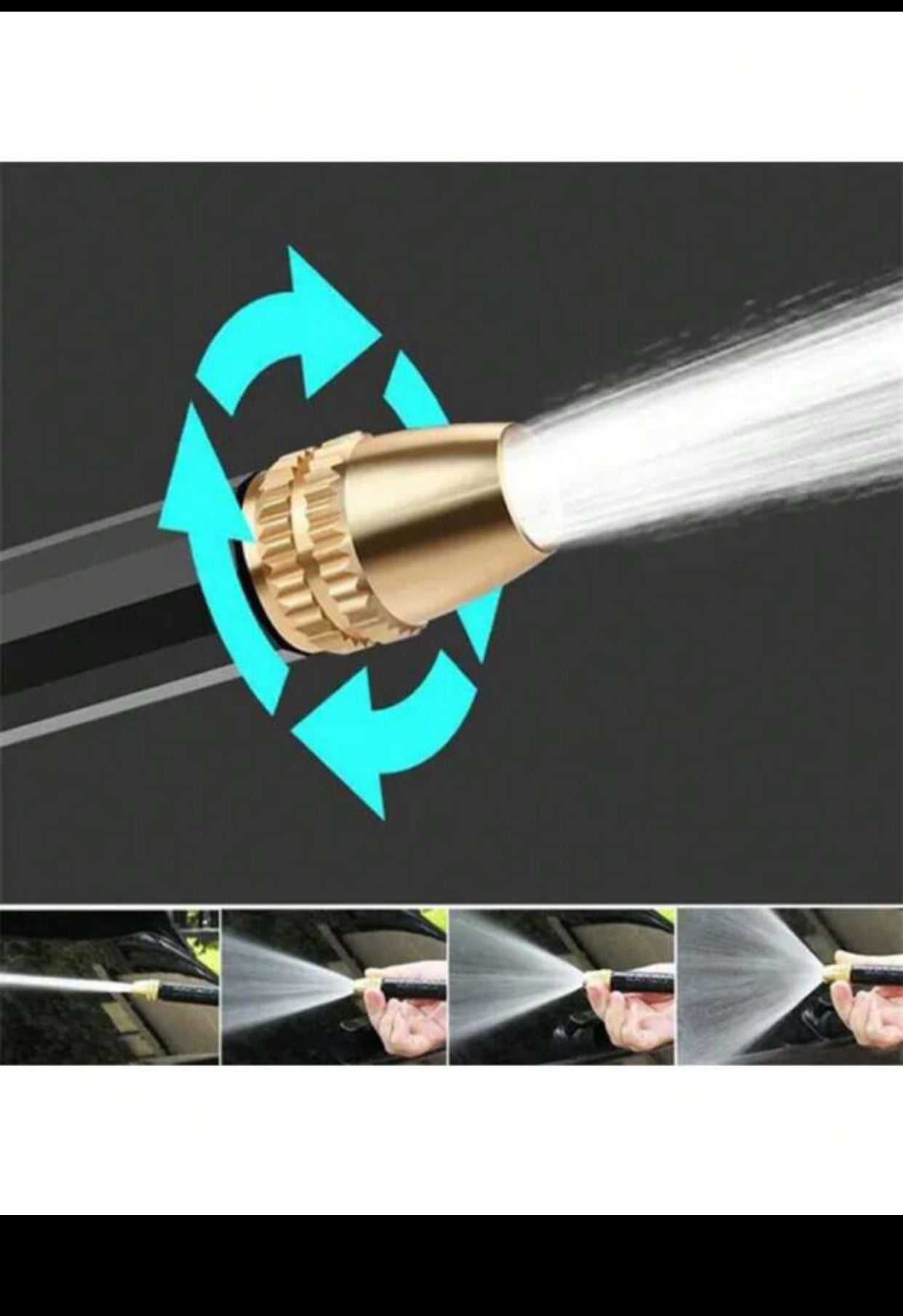 High Pressure Water Gun Car Washing Floor Cleaning Lawn Courtyard Garden Washing water nozzle sprinkle (imported).
