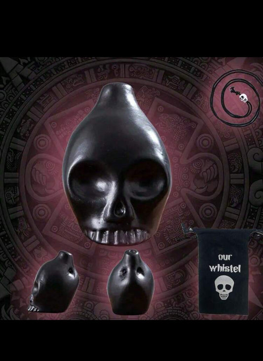1pc Death whistle,Very High pitch scream sound ,mayan culture symbolic ceramic whistle, Hand Made  (imported)