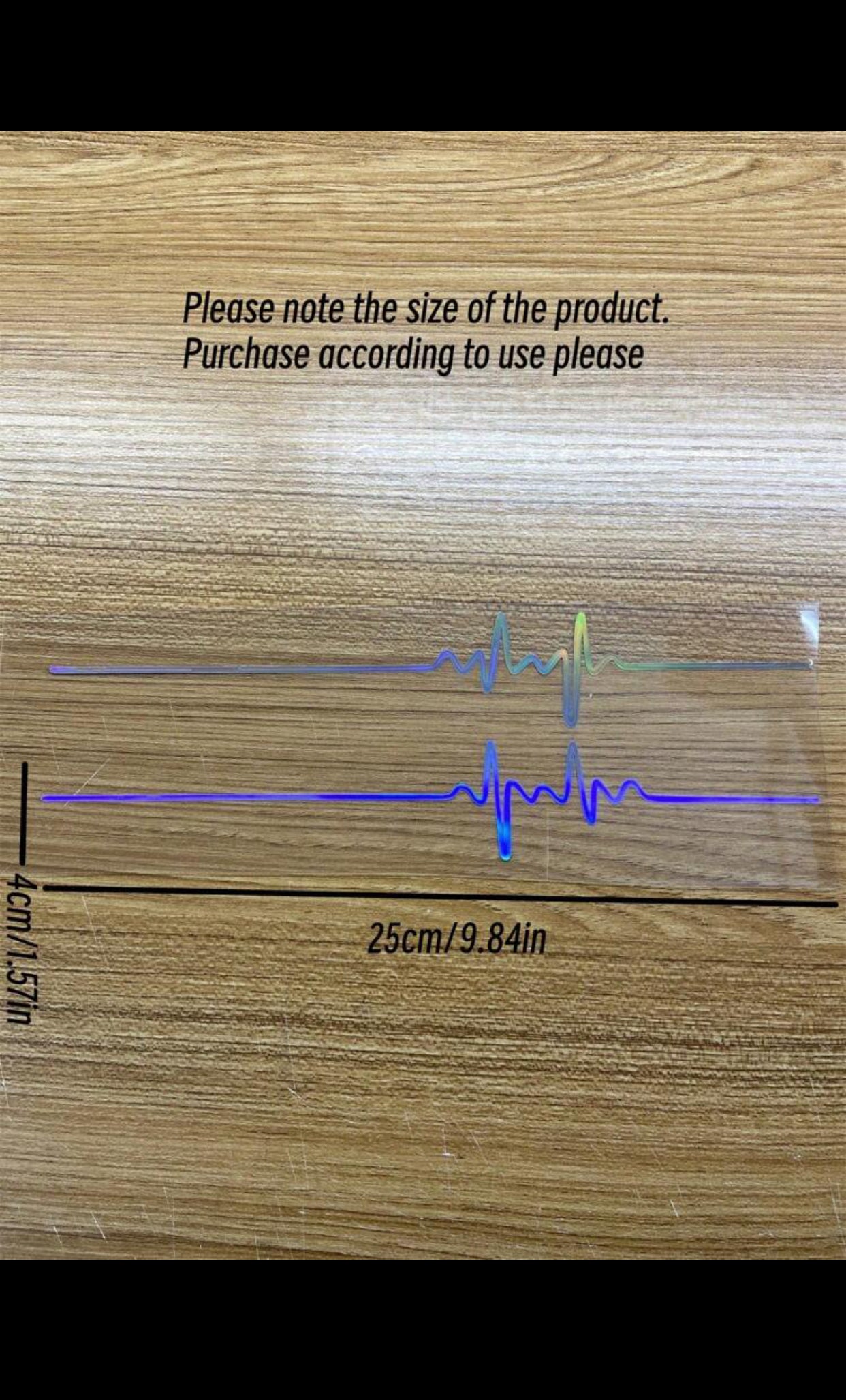 2pcs Heartbeat Pattern Car Sticker (imported).