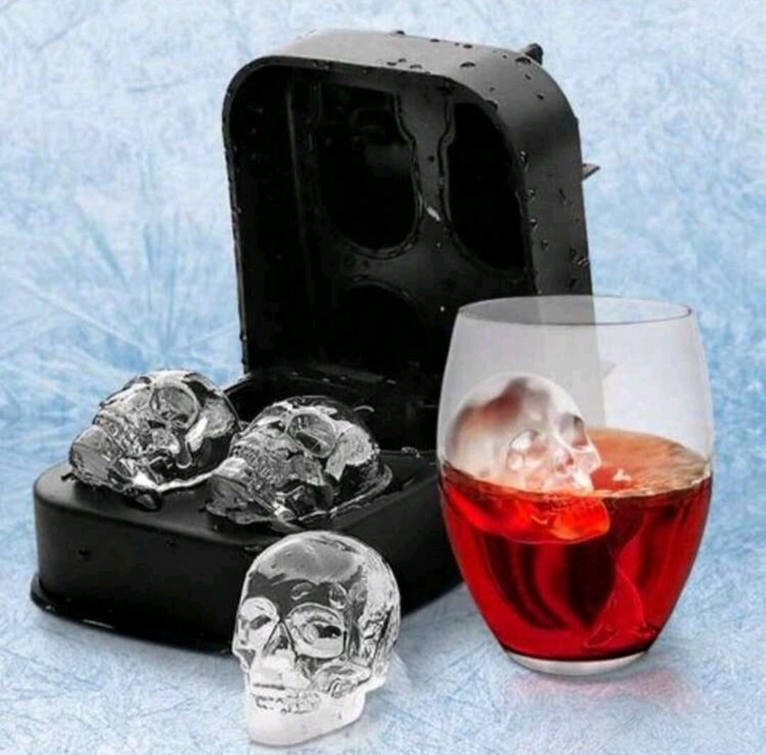 1pc Skeleton Skull Shape Ice Cube Tray,