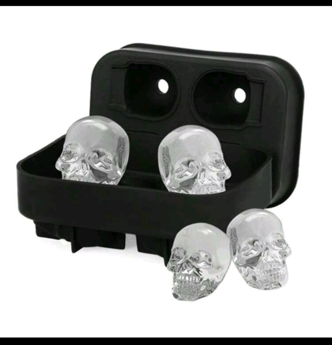 1pc Skeleton Skull Shape Ice Cube Tray,