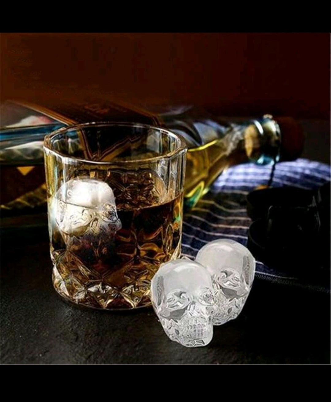 1pc Skeleton Skull Shape Ice Cube Tray,
